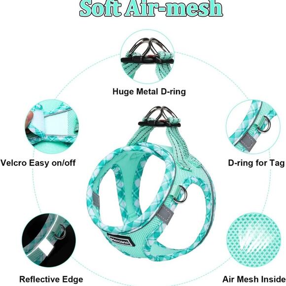 Mercano Soft Mesh Reflective Dog Vest Harness - Picture 5 of 9